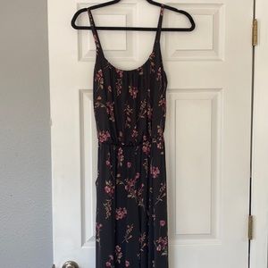 Silk Floral Jumpsuit